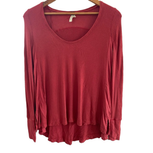 Free People Waffle Thermal Long Sleeve